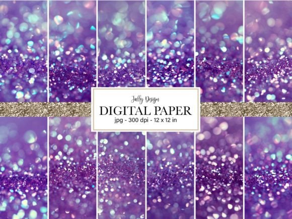 Download Purple Glitter Digital Paper - Premium Resources
