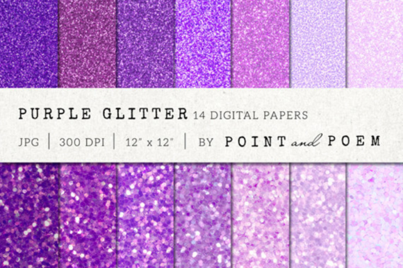 Download Purple Glitter Digital Paper - Premium Resources