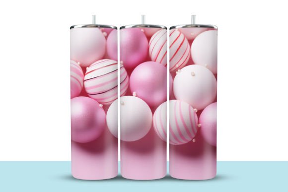 Download Pink White Balls Tumbler Wrap - Pink white Collection